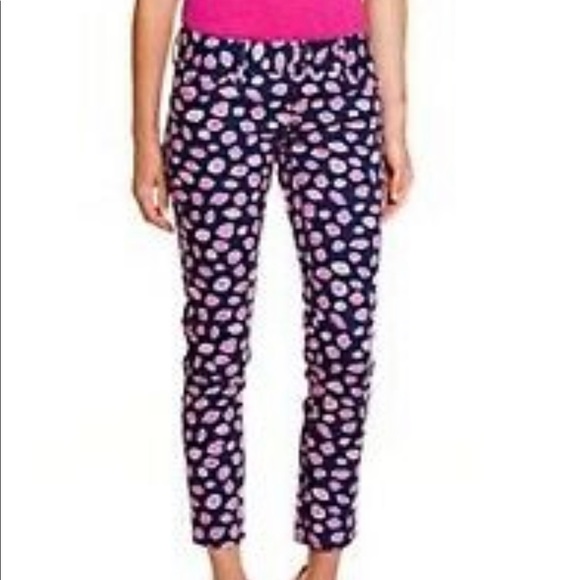 Lily Pulitzer size 4 lip print worth skinny jean - Picture 3 of 8